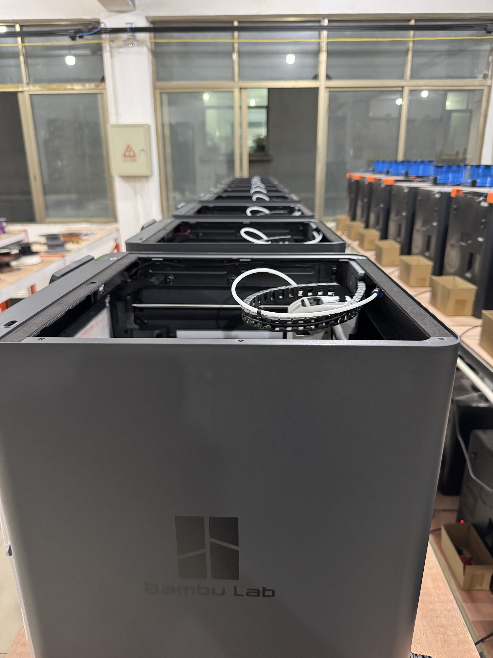 Bambu Lab P1S printers in the Vistack 3D production fleet